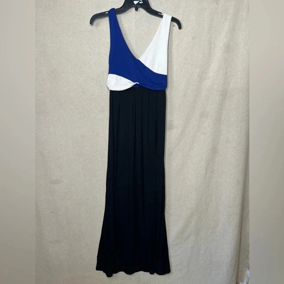 Anthropologie Maeve Elysian Color Block V-Neck Maxi Dress Size XS Sleeveless - Picture 2 of 11